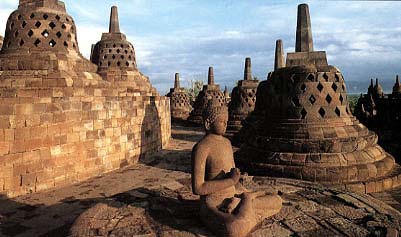 Stupas at Borobudur