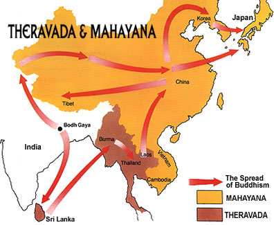 Theravada and Mahayana 